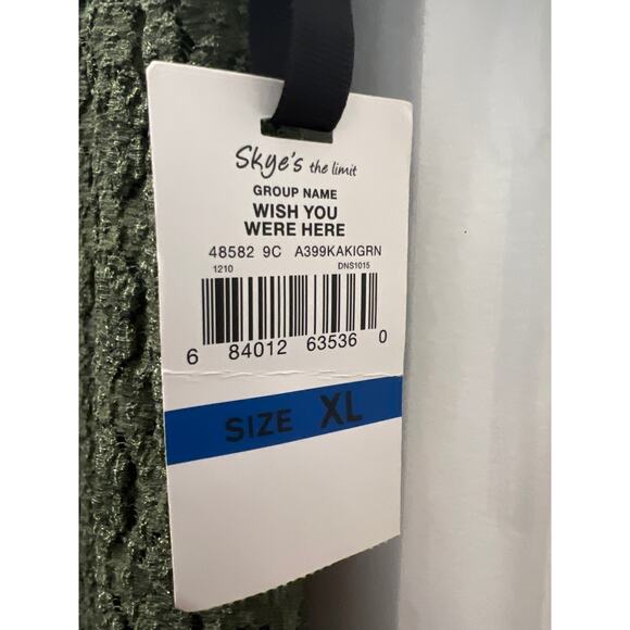 NWT Christin Michaels Women’s Wish You Were Here Scoop Maxi Dress Size XL Green - Picture 3 of 4